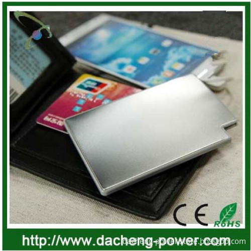 CE ROHS FCC approved super slim power bank 2300mAH with 4mm thickness